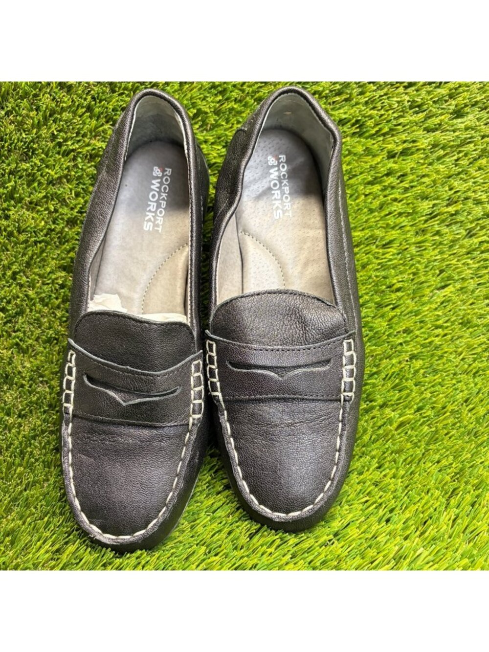 Rockport Top Shore Womens Size 9 Black Casual Steel Toe Penny Loafer Flats Shoes - Picture 5 of 9